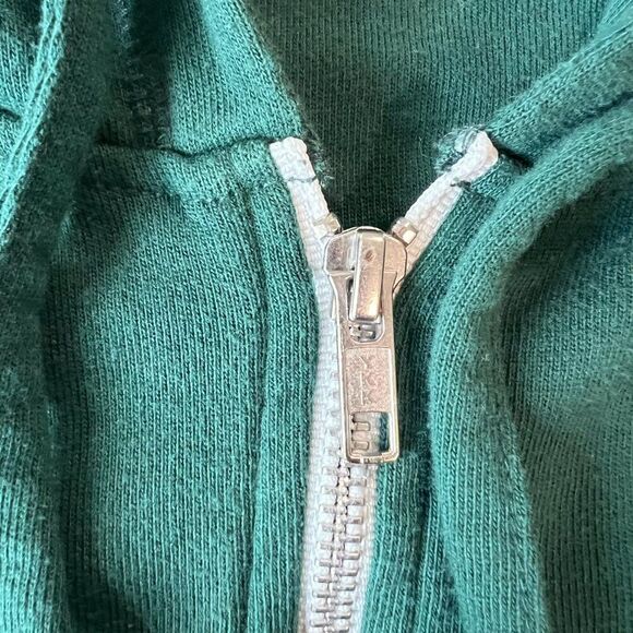 Wear It To Heart Full Zip Hoodie Jacket Green Womens Mens Size Small Athletic - Picture 3 of 10
